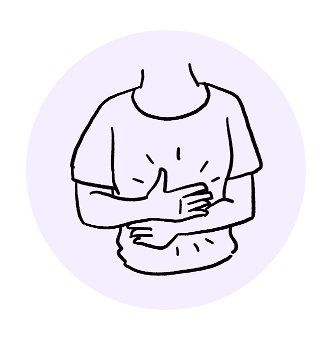 Stomach pain icon