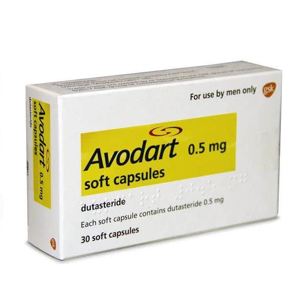 Avodart (Dutasteride) packaging | Buy cheap hair loss treatments | The Family Chemist