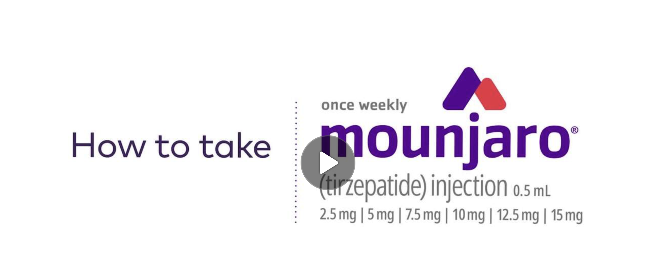 How to use Mounjaro Video