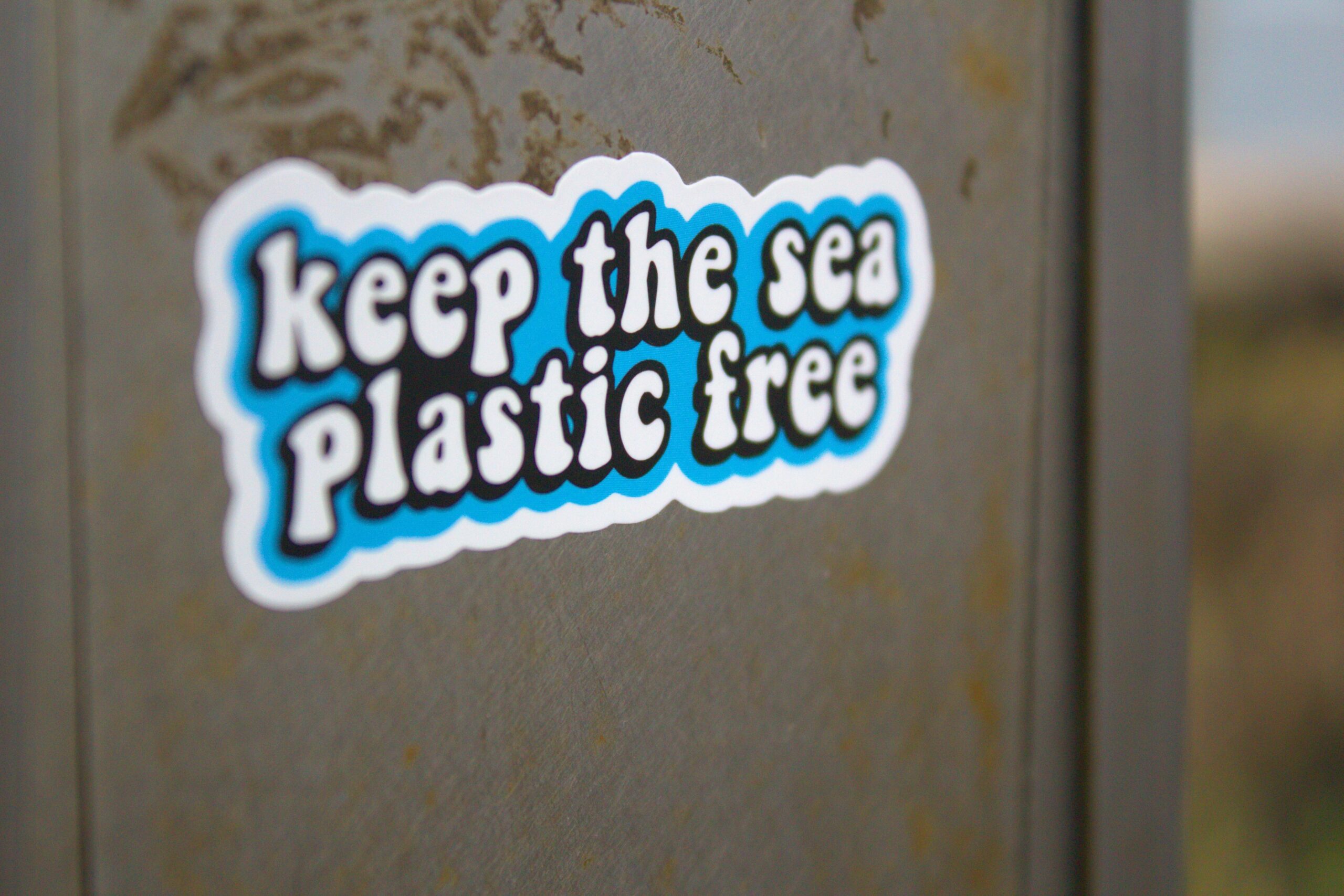 plastic pollution sticker